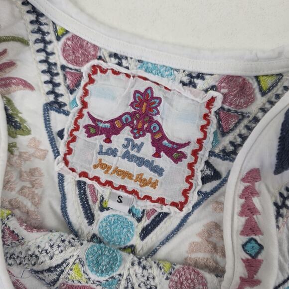 Johnny Was Joy Love Light Poncho Pullover Womens Small Embroidered Boho - Picture 11 of 16